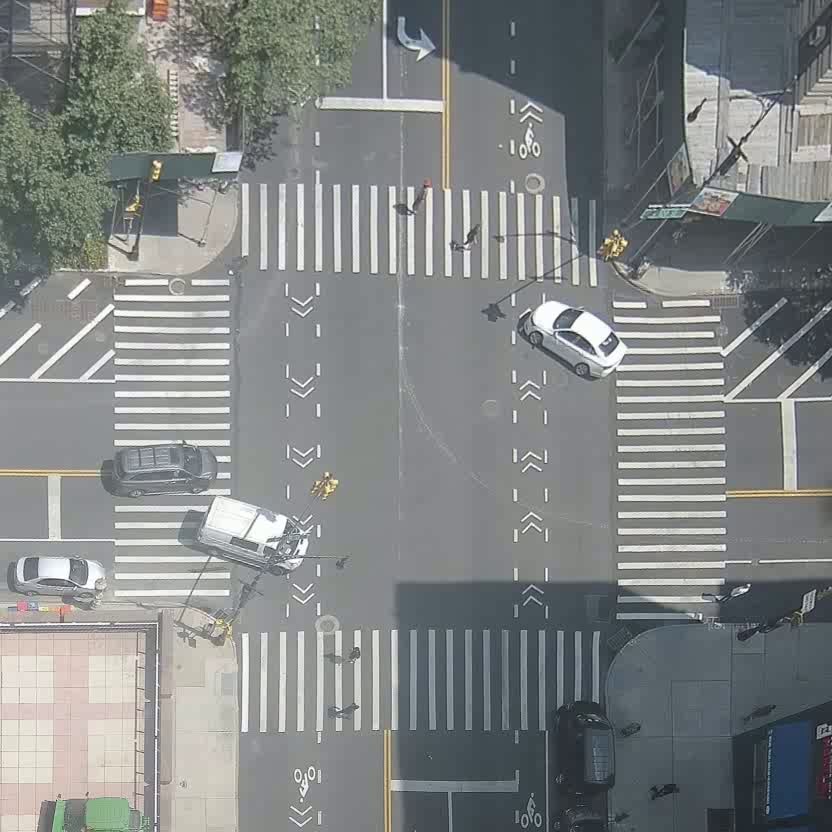 Raw image output from high-altitude camera