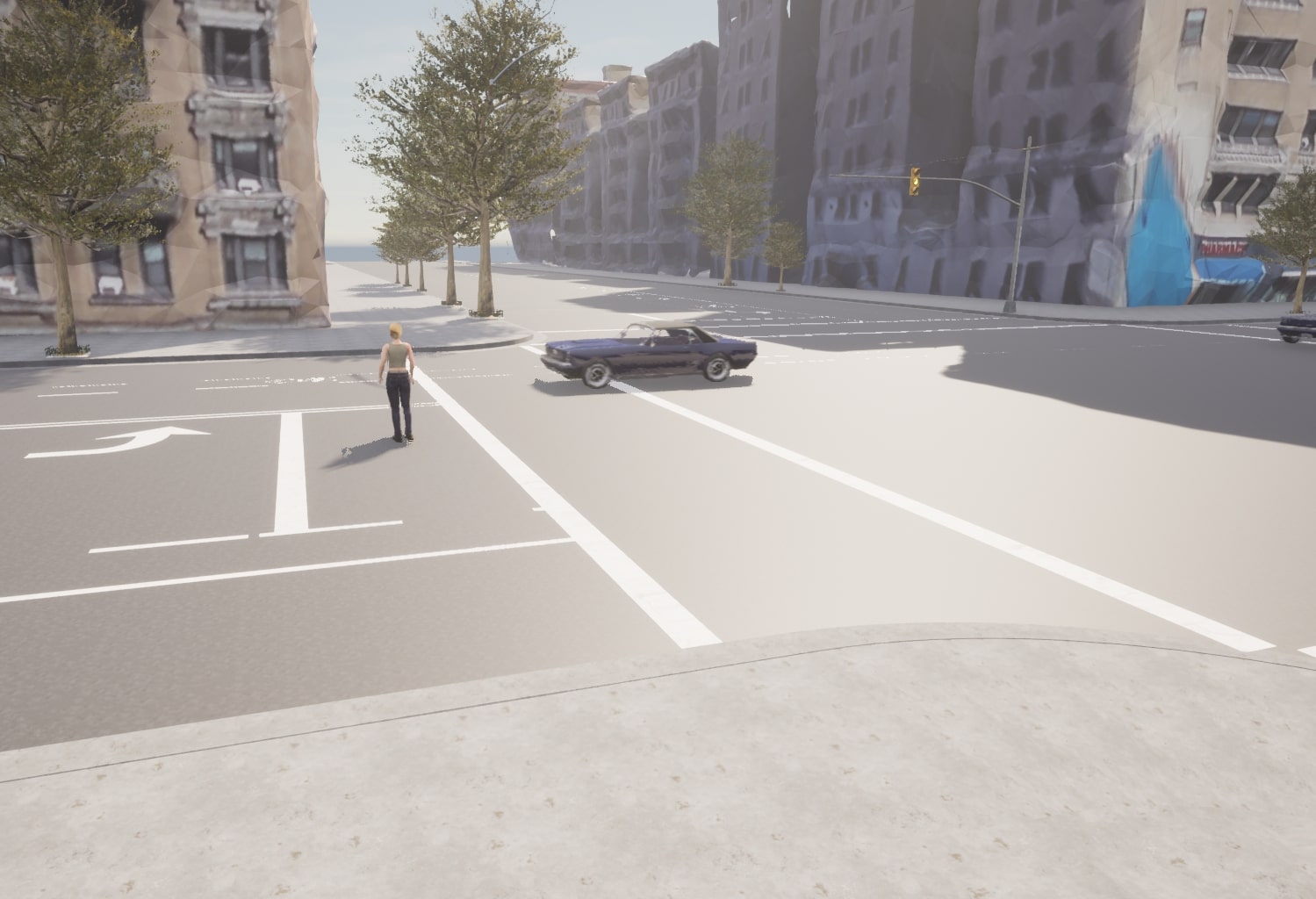 3D model of COSMOS testbed in CARLA - street view